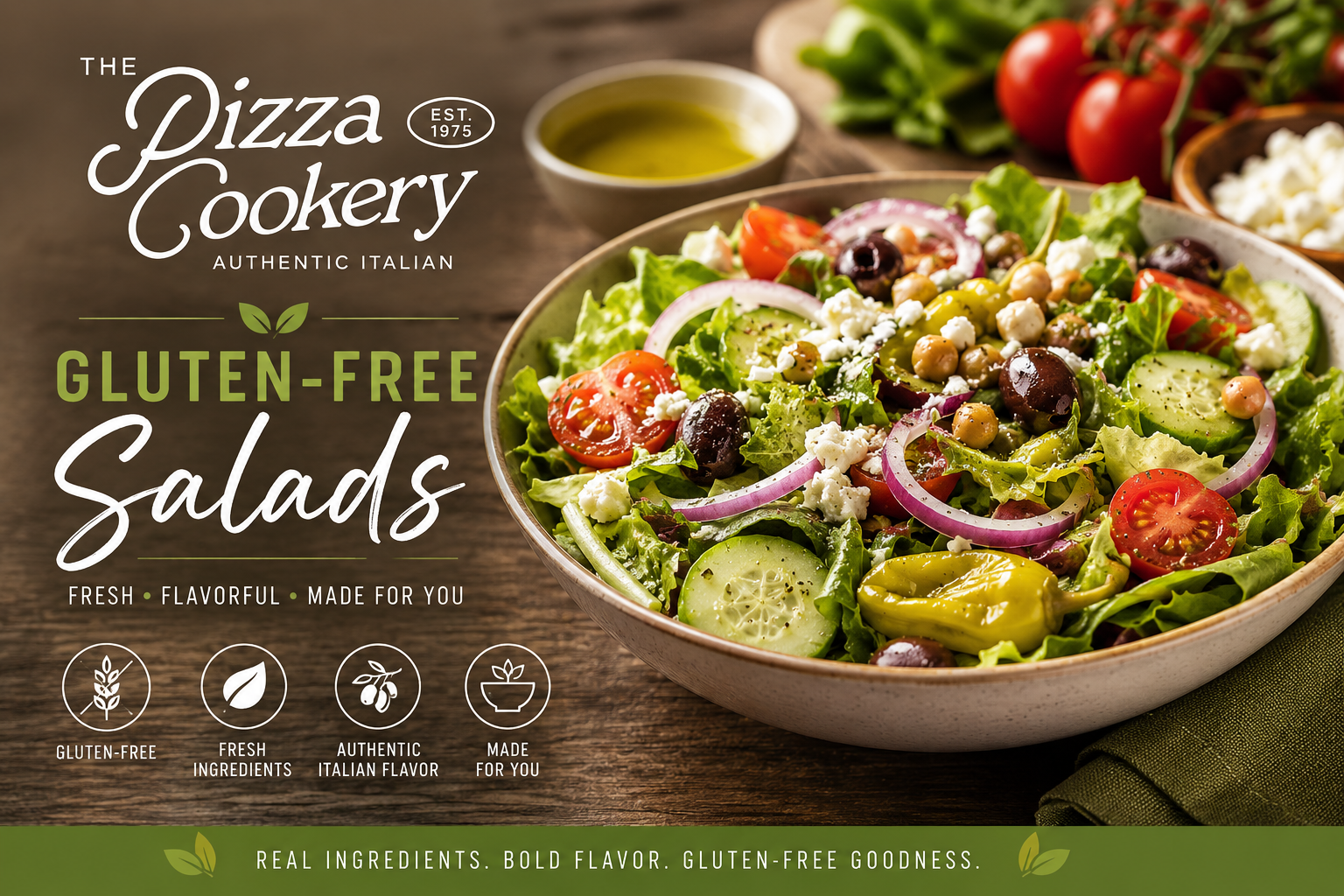The Pizza Cookery gluten-free salads